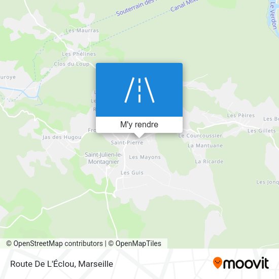 Route De L'Éclou plan