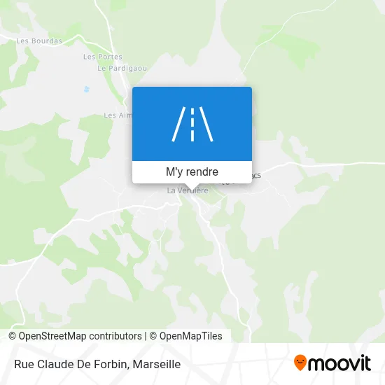 Rue Claude De Forbin plan