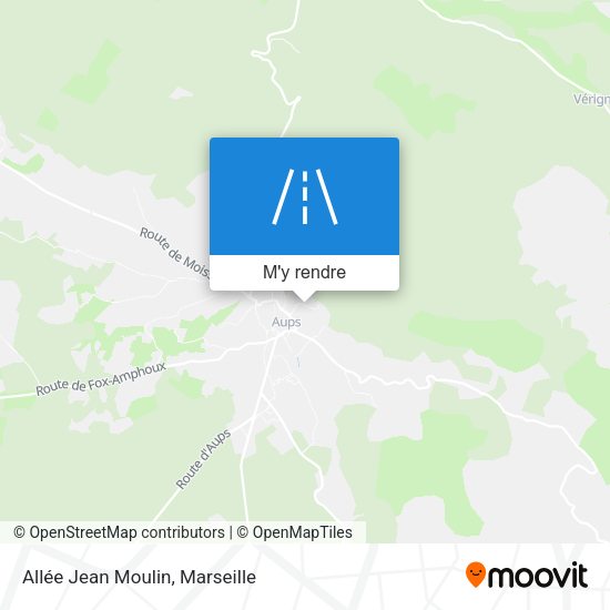Allée Jean Moulin plan