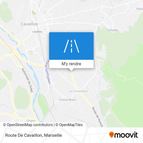 Route De Cavaillon plan