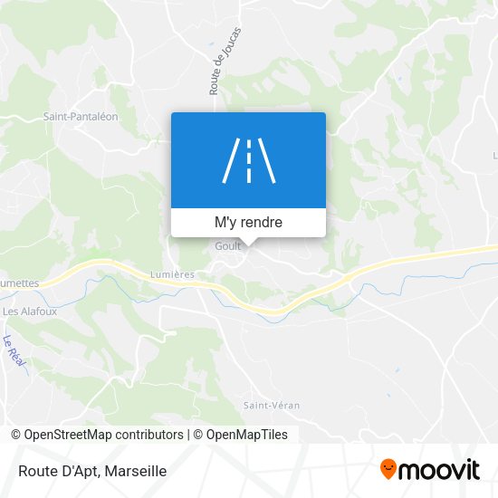 Route D'Apt plan