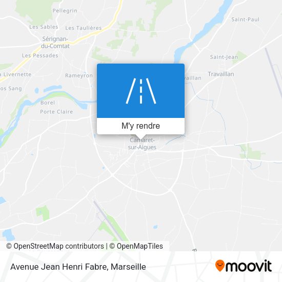 Avenue Jean Henri Fabre plan