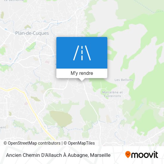 Ancien Chemin D'Allauch À Aubagne plan