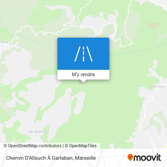 Chemin D'Allauch À Garlaban plan