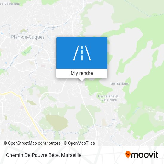 Chemin De Pauvre Bête plan