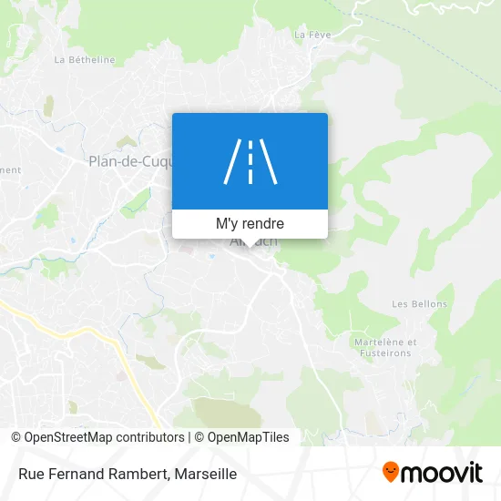 Rue Fernand Rambert plan