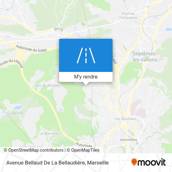 Avenue Bellaud De La Bellaudière plan