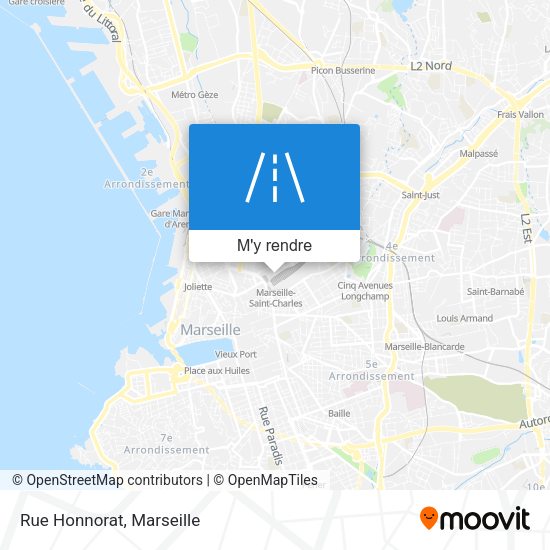 Rue Honnorat plan