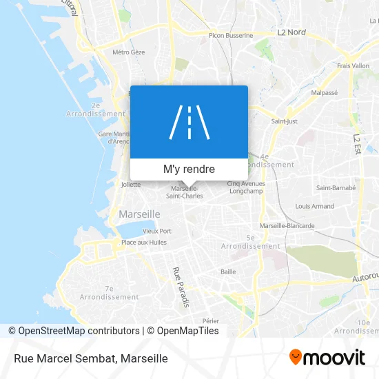 Rue Marcel Sembat plan