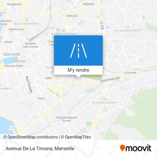 Avenue De La Timone plan