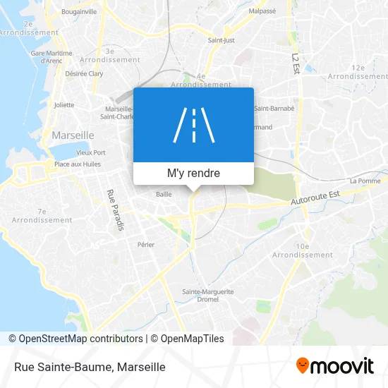 Rue Sainte-Baume plan