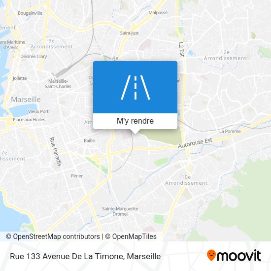 Rue 133 Avenue De La Timone plan