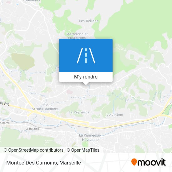 Montée Des Camoins plan