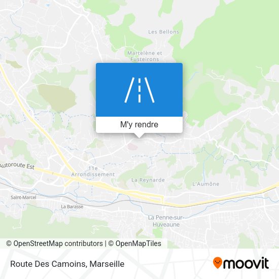 Route Des Camoins plan