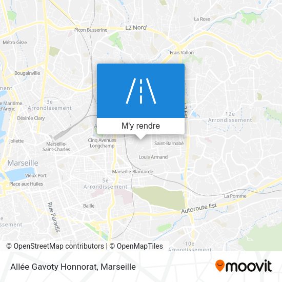 Allée Gavoty Honnorat plan