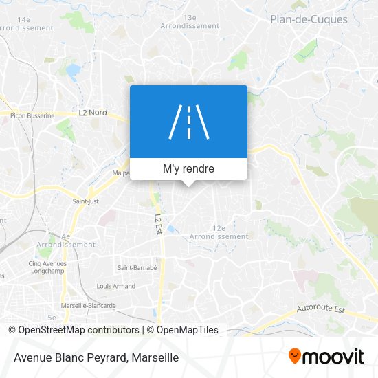 Avenue Blanc Peyrard plan