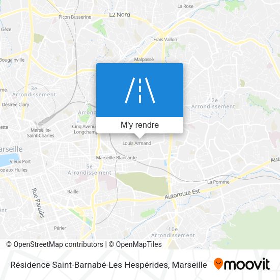 Résidence Saint-Barnabé-Les Hespérides plan
