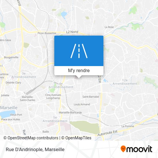 Rue D'Andrinople plan