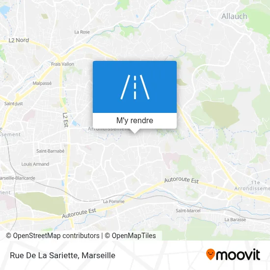 Rue De La Sariette plan