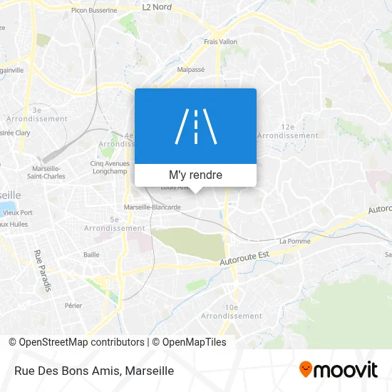 Rue Des Bons Amis plan