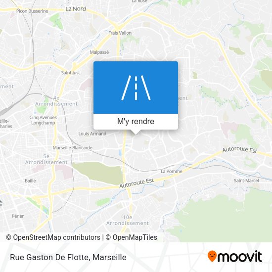 Rue Gaston De Flotte plan