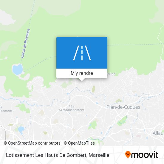 Lotissement Les Hauts De Gombert plan