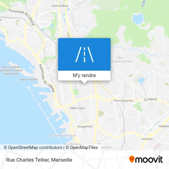 Rue Charles Tellier plan