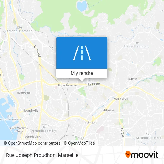 Rue Joseph Proudhon plan