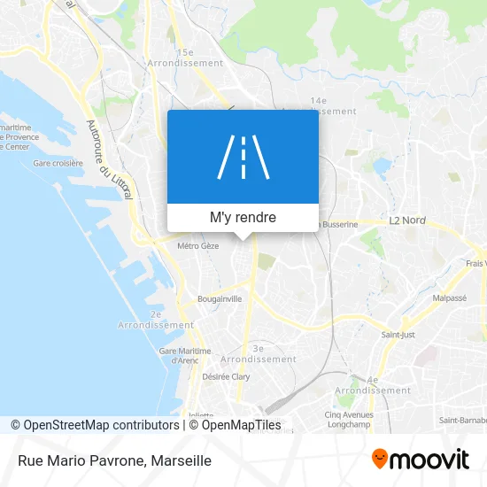 Rue Mario Pavrone plan