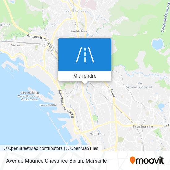 Avenue Maurice Chevance-Bertin plan