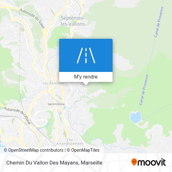 Chemin Du Vallon Des Mayans plan