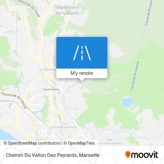 Chemin Du Vallon Des Peyrards plan