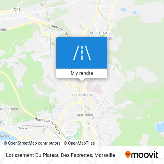 Lotissement Du Plateau Des Fabrettes plan