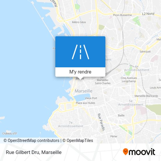 Rue Gilbert Dru plan