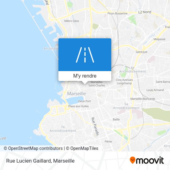Rue Lucien Gaillard plan