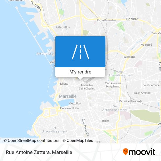 Rue Antoine Zattara plan