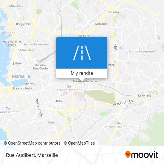 Rue Audibert plan