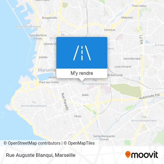 Rue Auguste Blanqui plan