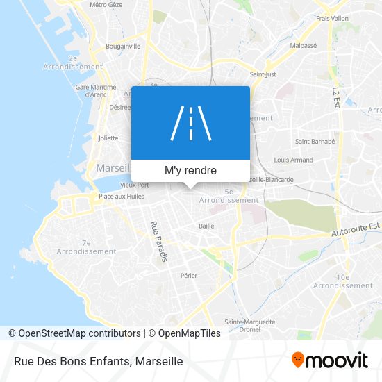 Rue Des Bons Enfants plan