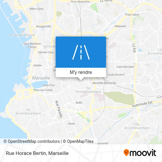 Rue Horace Bertin plan