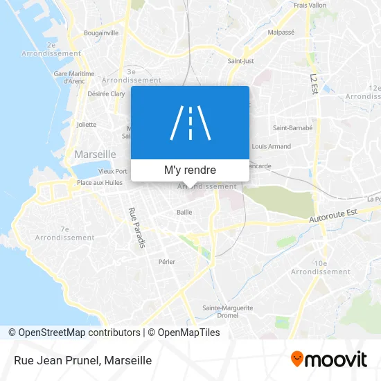 Rue Jean Prunel plan