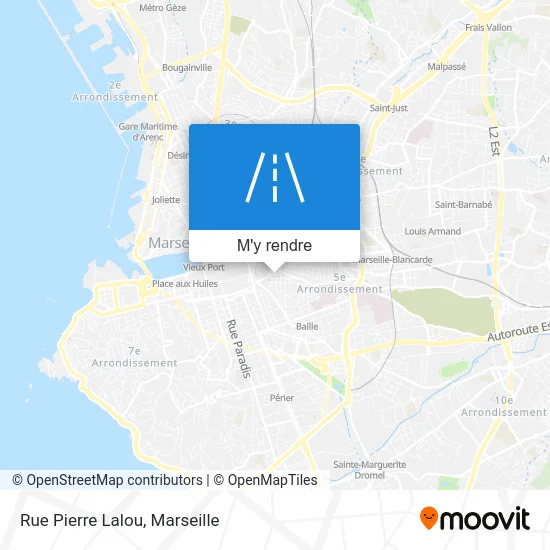 Rue Pierre Lalou plan