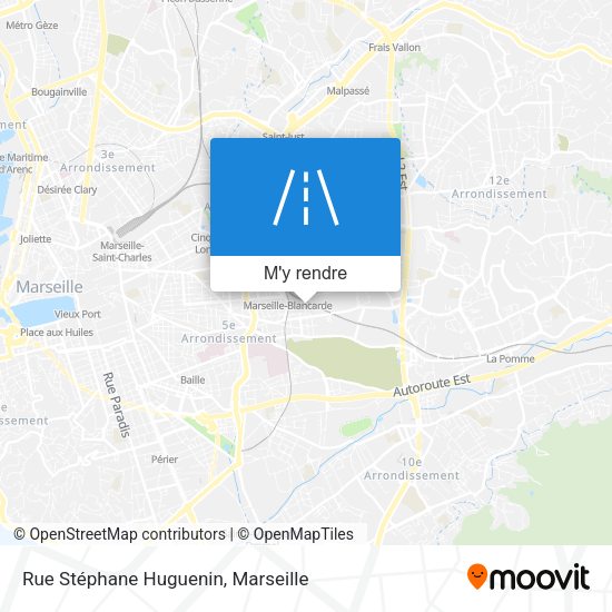 Rue Stéphane Huguenin plan