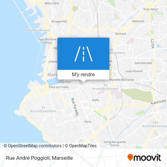 Rue André Poggioli plan