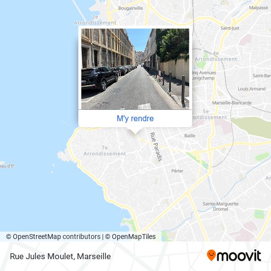 Rue Jules Moulet plan