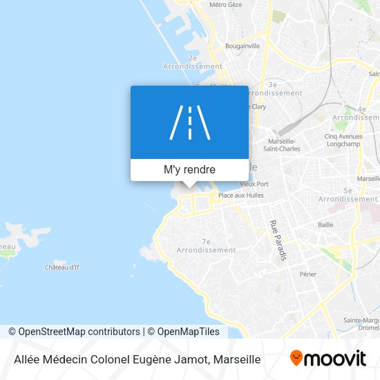 Allée Médecin Colonel Eugène Jamot plan