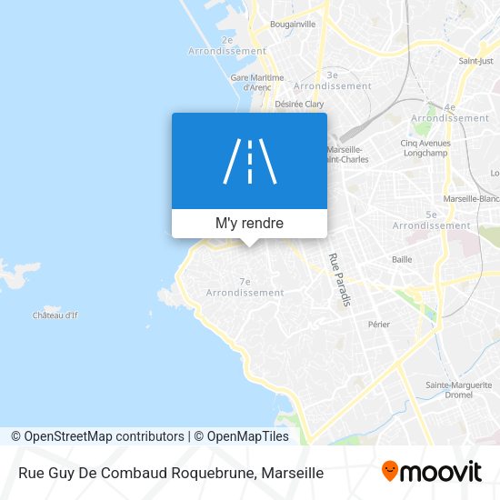 Rue Guy De Combaud Roquebrune plan