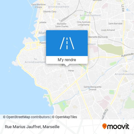 Rue Marius Jauffret plan