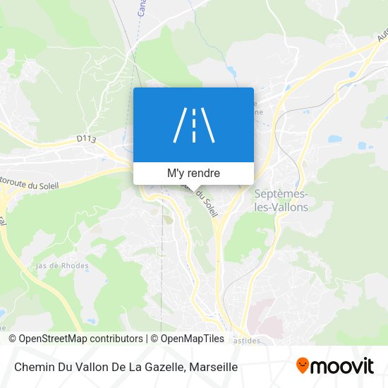 Chemin Du Vallon De La Gazelle plan
