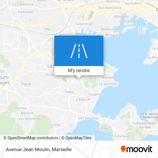 Avenue Jean Moulin plan